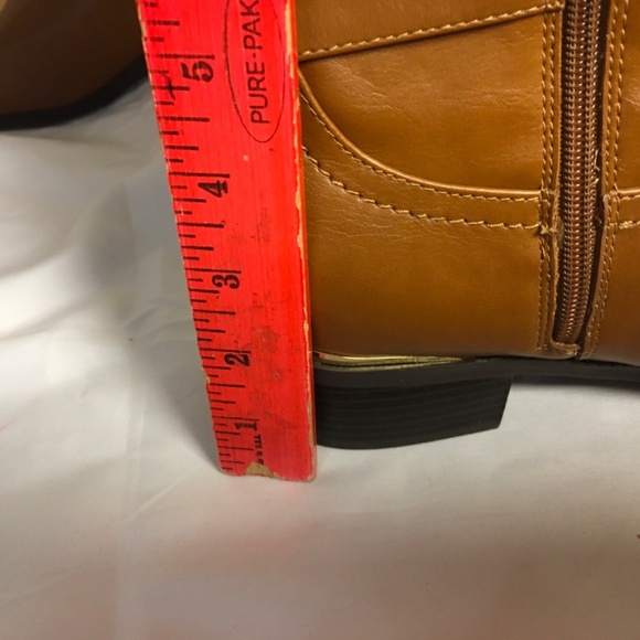 Liz Claiborne women’s boots SZ 11M caramel brown knee high classic faux … - Picture 10 of 12